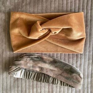 Tie Dye and Velvet Headband Set of 2